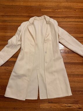 Women’s Cream 100% Cashmere Coat